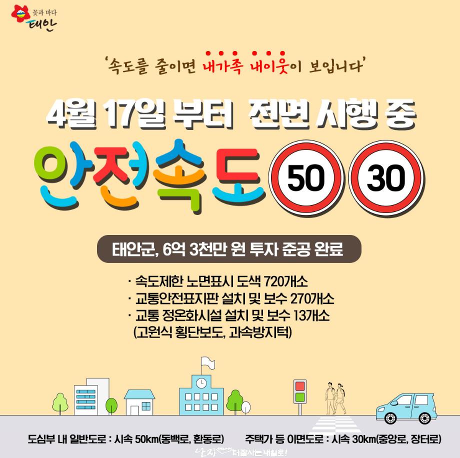 안전속도5030본격 시행!