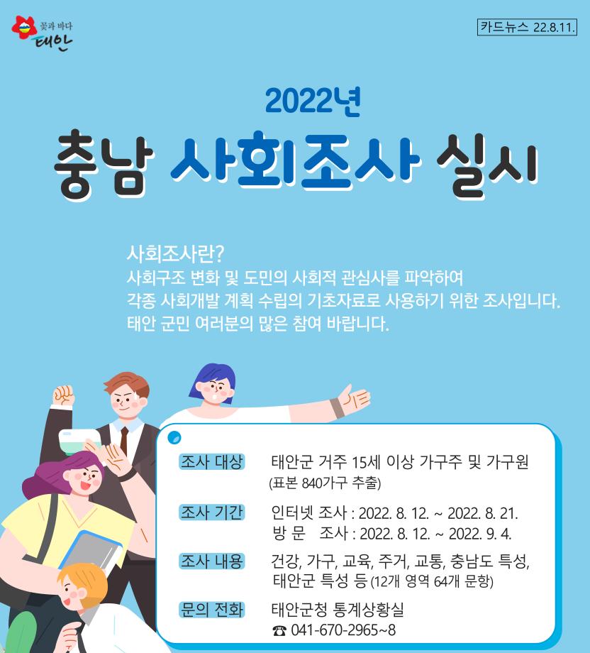 2022년 사회조사 실시 안내
