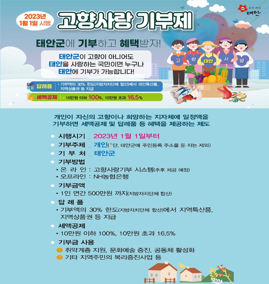 태안은 전국민의 고향입니다