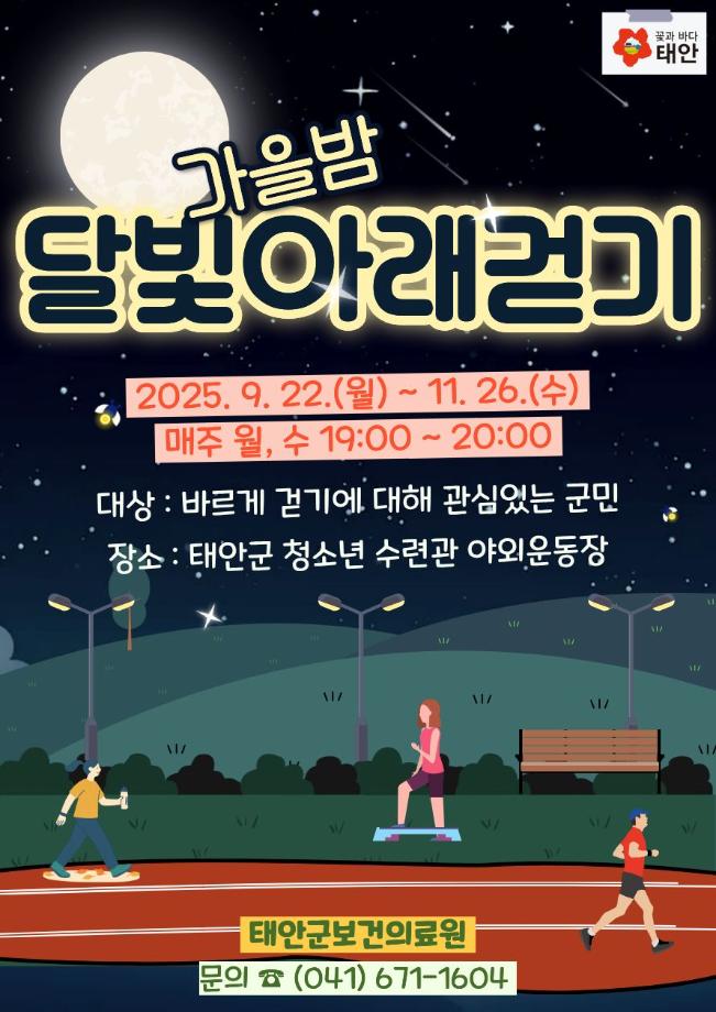 가을밤, 달빛아래 걷기
