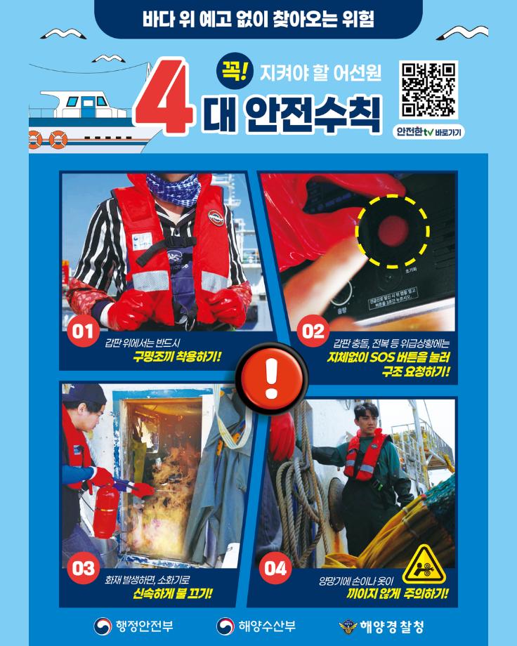 어선원 4대 안전수칙
