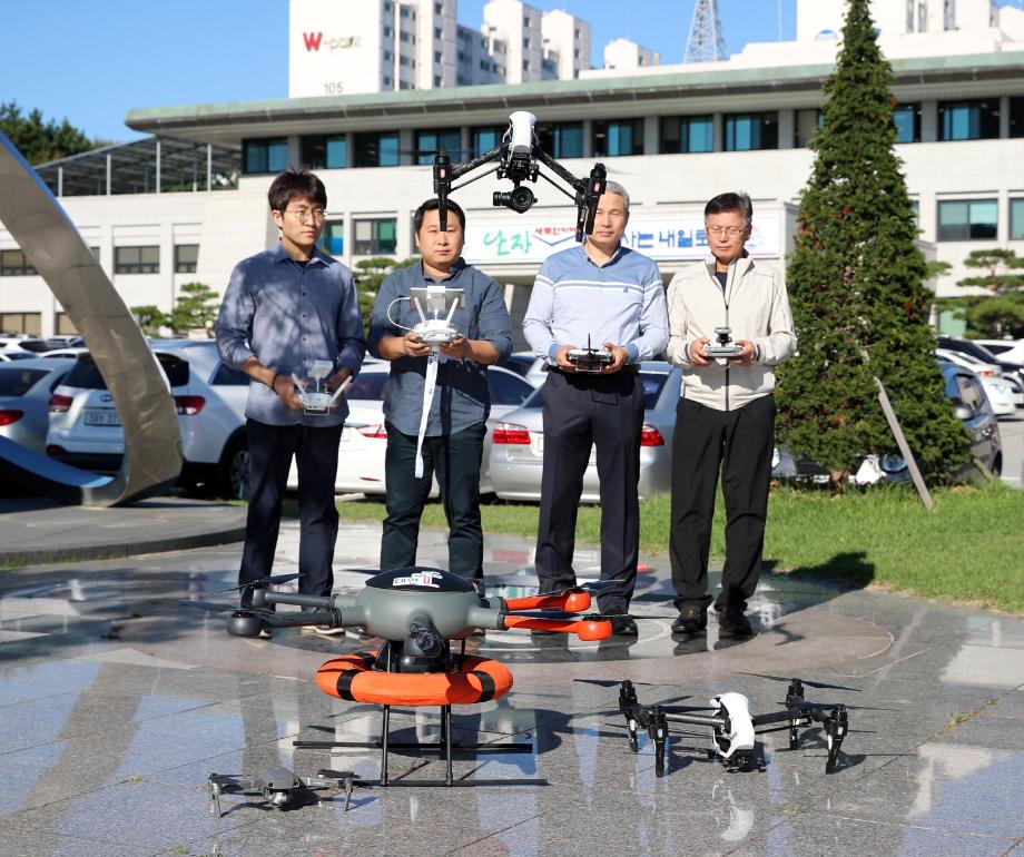 태안군, ‘드론’ 활용 선도 지자체로 우뚝!