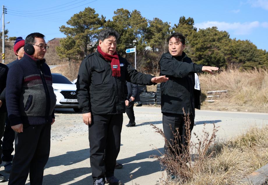 가세로 태안군수, 읍·면 건의사항 현장방문 ‘소통행정 돋보여!’