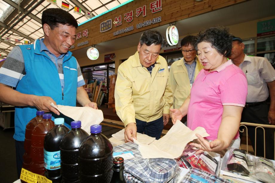 가세로 태안군수, 전통시장 살리기에 힘쓴다!