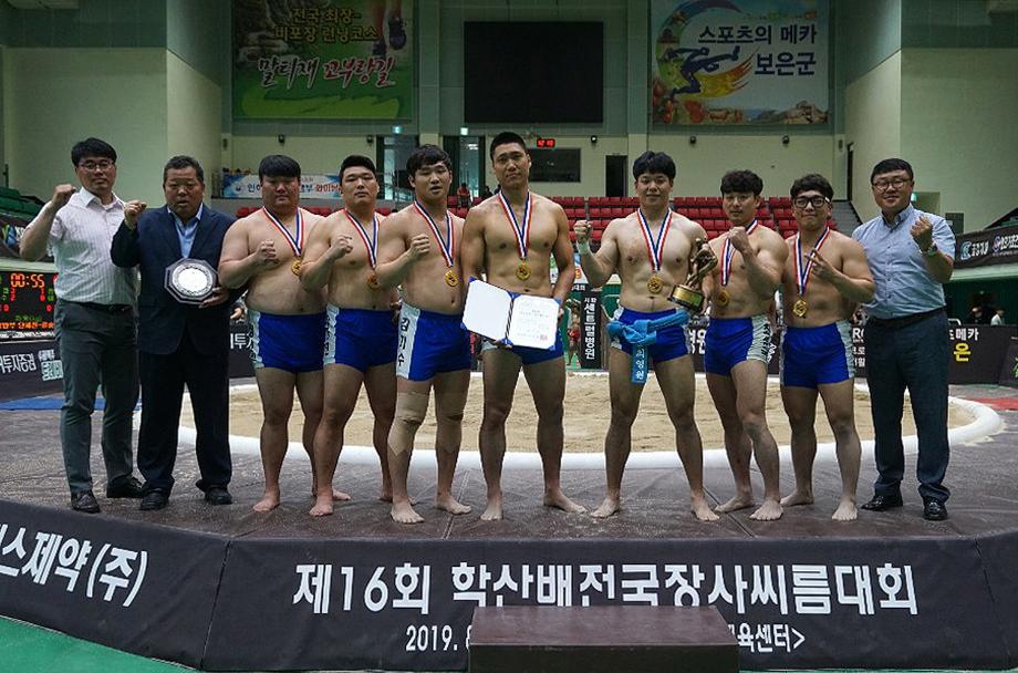 태안군, 학산배 전국장사 씨름대회 단체전 석권!