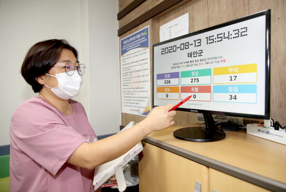 태안군, 사물인터넷 활용 독거노인 건강안전알림서비스 구축!