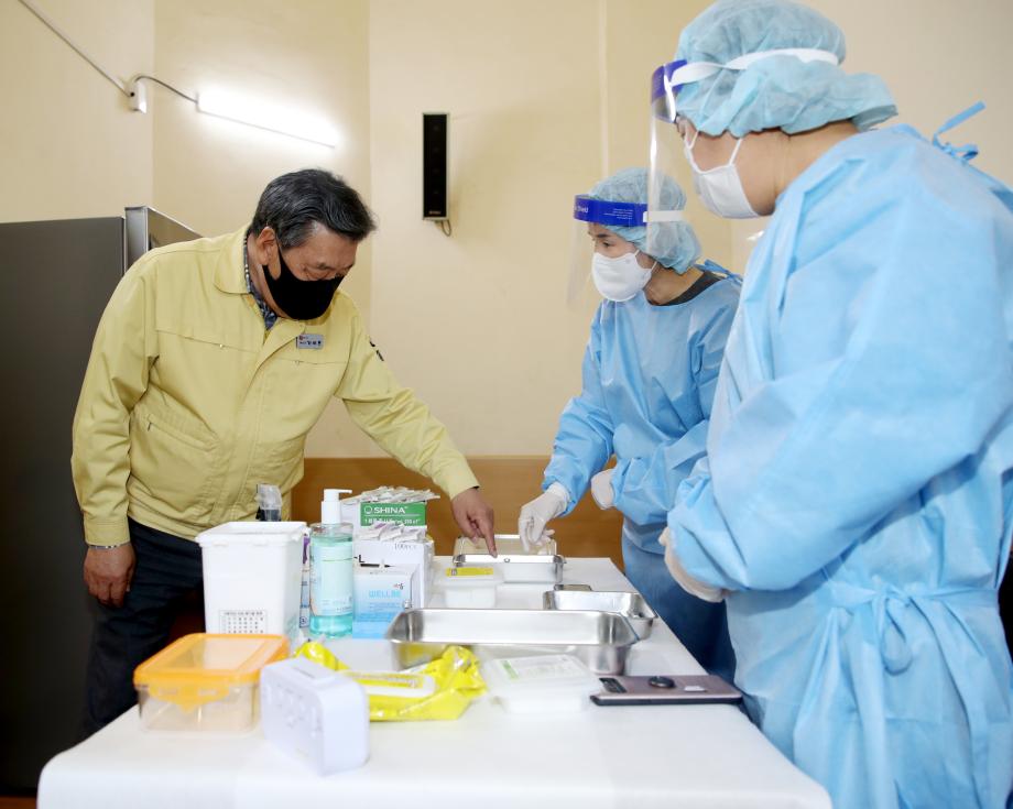 ‘75세 어르신 코로나19 예방접종 준비 이상무!’ 태안군, 코로나19 ‘예방접종센터’ 설치