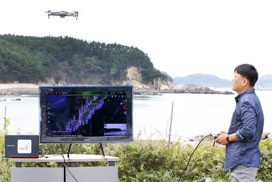 ‘K-드론’의 중심 태안군, 드론 자동비행 항로 ‘드론길’ 구축 쾌거!