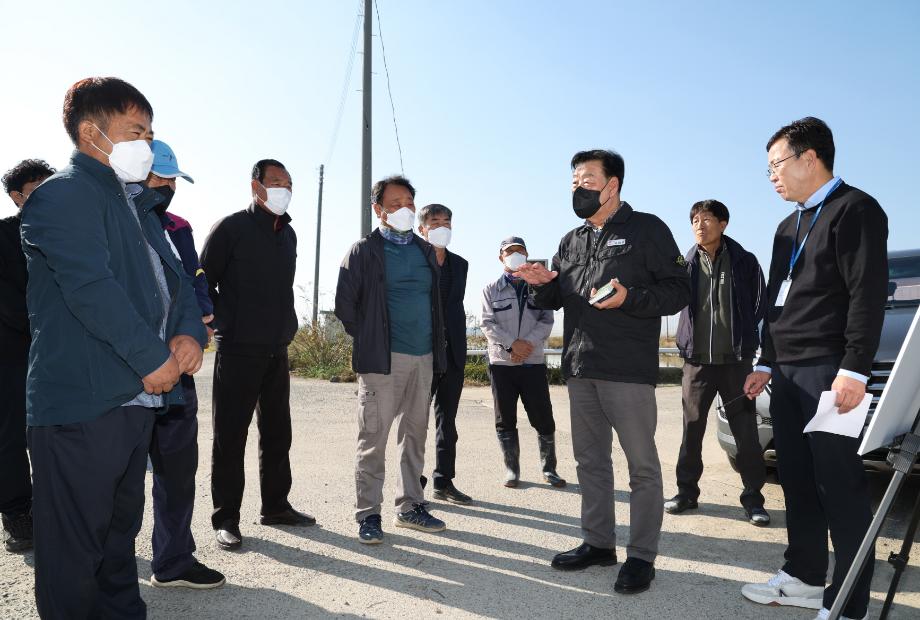 태안군, 이원간척지구 가뭄·고염도 피해 해소 총력!