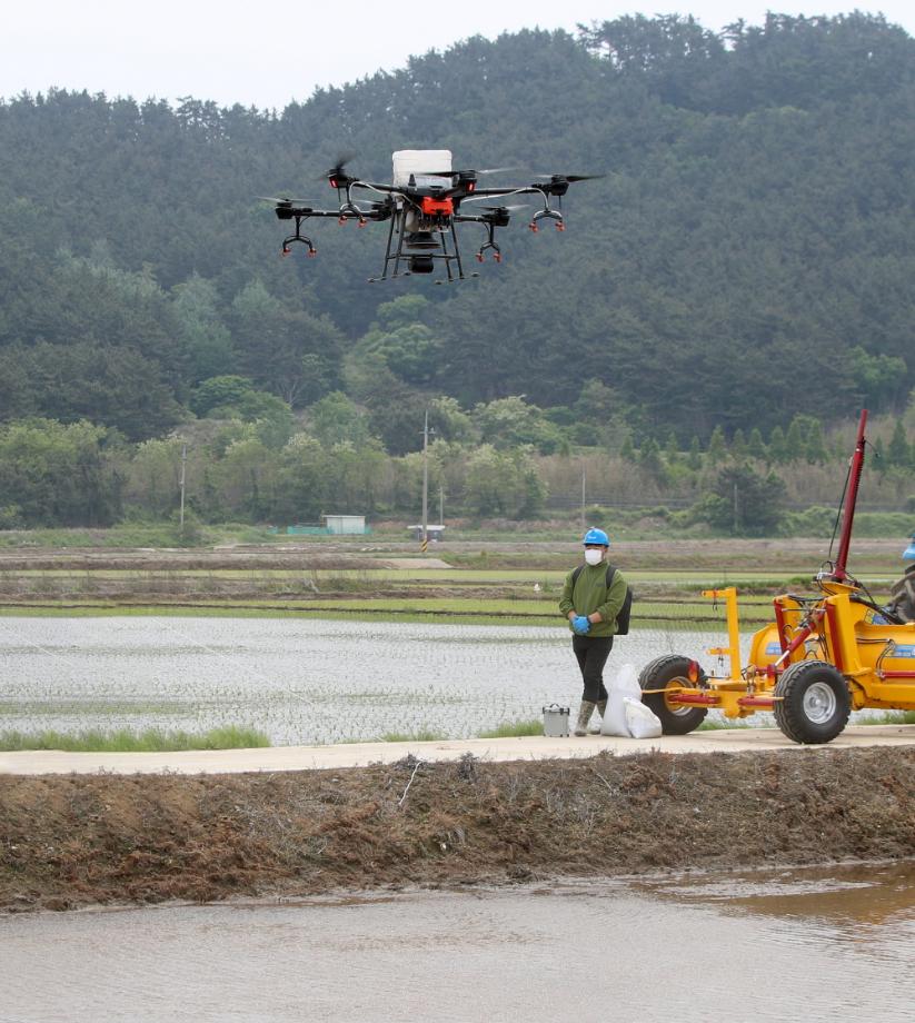 태안군, 직파재배 확대 기술지원 시범 사업 ‘호응’