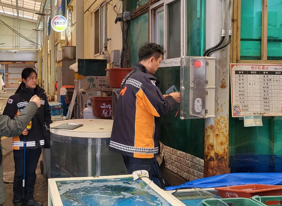 태안군, 전통시장 화재 예방 위한 합동점검 나서