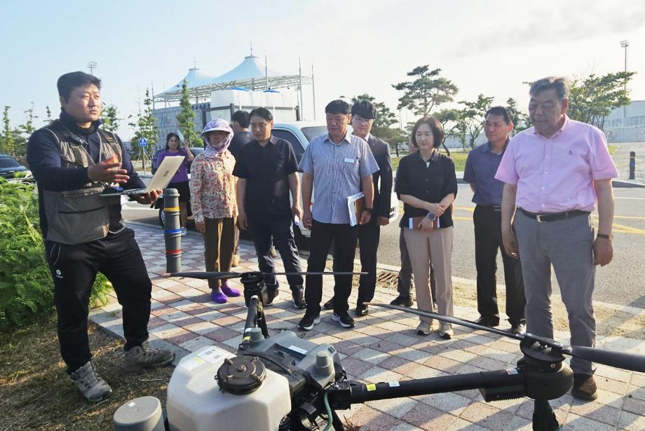 태안군, ‘전국 최초’ 농업용 드론 통합 시스템 도입!