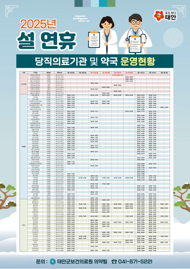 태안군, ‘안전하고 쾌적한’ 설 명절 분위기 조성 앞장!