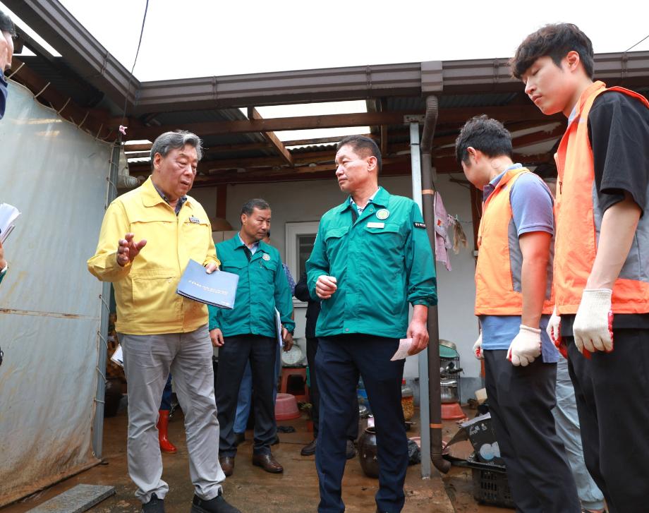 태안군, 집중호우 피해지역 찾아 현장 점검