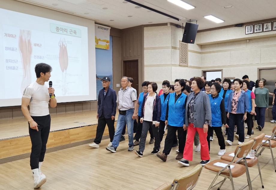 태안군 안면읍건강생활지원센터, 노년층에 ‘슬로우 조깅’ 보급 앞장!